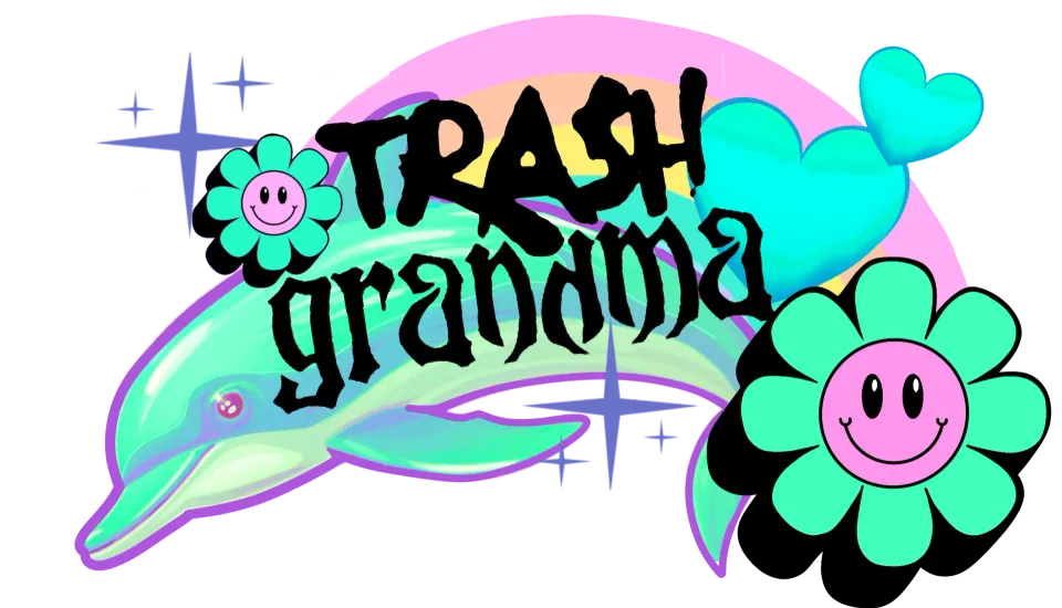 Trash Grandma - Professional Tattoo Artist in Saskatoon, Saskatchewan specializing in psychedelic, illustrative, glitter and blackwork custom tattoos